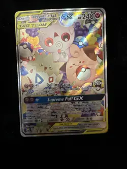 Pokemon Togepi & Cleffa & Igglybuff GX 143/236 Cosmic Eclipse Tag Team PSA 10 - Image 1