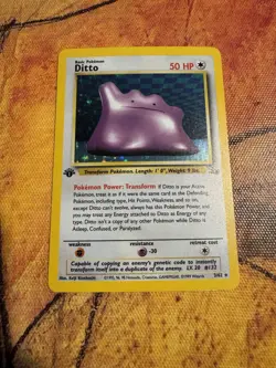 1st Edition Holo Ditto | Fossil Set | WOTC Original | Vintage Pokemon Holo | - Image 2