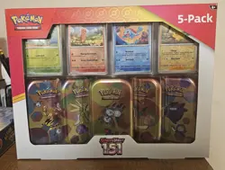 2 Pokemon Scarlet & Violet 151 Mini Tins 5 Pack Sealed Costco Bundle Boxes - Image 1
