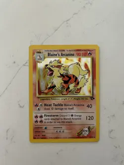 Pokemon TCG Blaine's Arcanine 1/132 Gym Challenge - Image 1