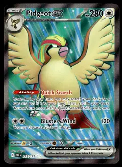 2023 Scarlet & Violet Series - Obsidian Flames Pidgeot ex Ultra Rare #217197 - Image 1