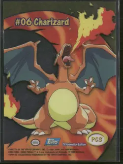 Charizard #06 PC3 Clear - Pokemon Topps TV Animation - Image 2