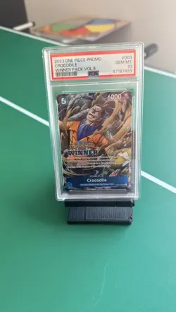 2023 ONE PIECE PROMOS #003 CROCODILE WINNER PACK VOL.5 PSA 10 GEM MINT - Image 1