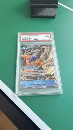2023 ONE PIECE PROMOS #003 CROCODILE WINNER PACK VOL.5 PSA 10 GEM MINT - Image 2
