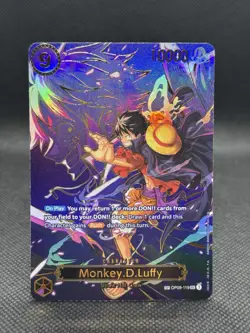One Piece (OP-13) Carrying On His Will Monkey.D.Luffy SP OP09-119 NM - Image 1