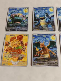 8 Pokemon x Van Gogh Black Star Promo ACG Art Card - read description - Image 2