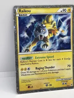 Raikou (Shiny) SL9 Call of Legends Holo Pokemon Card - Image 2