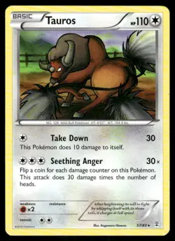 Pokemon Cards Tauros 57/83 Generations Rare NM - Image 1