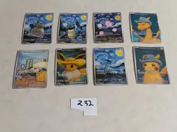 8 Pokemon x Van Gogh Black Star Promo ACG Art Card - read description - Image 1