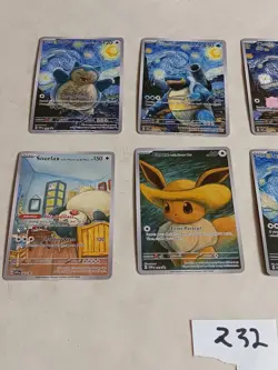 8 Pokemon x Van Gogh Black Star Promo ACG Art Card - read description - Image 2