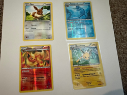 Four original new Russian Pokemon cards #13/98, #63/98, #22/98, #26/98 - Image 1