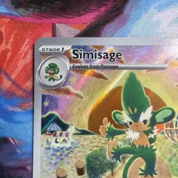 Simisage 090/086 Illustration Rare IR Holo English Black Bolt Pokemon TCG Card - Image 3