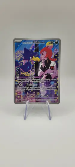 Pokemon TCG: Team Rocket's Murkrow 200/182 Destined Rivals Illustration Card -NM - Image 1