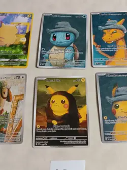 6 Pokemon x Van Gogh Black Star Promo ACG Art Card - read description - Image 3
