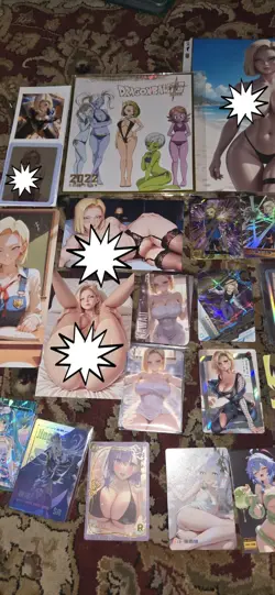 android 18 Waifu lot cards prints boards plus - Image 3