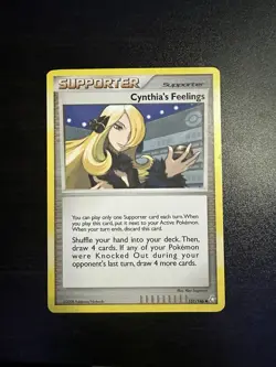 Cynthia's Feelings Holo Pokemon Supporter Card 131/146 Legends Awakened 2008 NM - Image 1