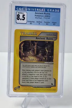 2003 Pokemon Skyridge Ancient Ruins #119/144 CGC 8.5 NM/M+ Trainer Stadium Card - Image 1