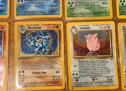 Vintage Pokemon X10 Holographic Rare Card Lot Set Jungle 1999 Wizards The Coast - Image 4