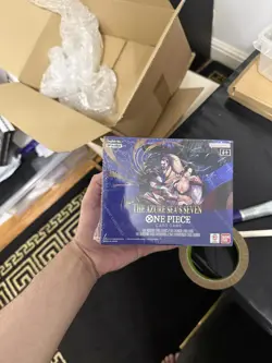 🔥One Piece Card Game - OP14 The Azure Sea's Seven Booster Box SEALED IN HAND🔥 - Image 1