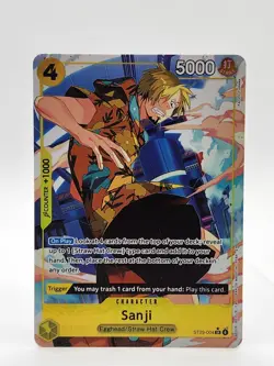 One Piece Sanji ST29-004 SR Card Egghead Starter Deck English - Image 1