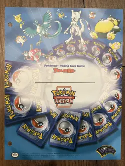 Pokemon - Checklist -Pokemon Training Card Game- Trainer name:1999 Binder Insert - Image 1