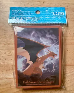 Pokemon Card Game Deck Shield 64 Sleeves Flying Charizard Pokemon Center Japan - Image 1