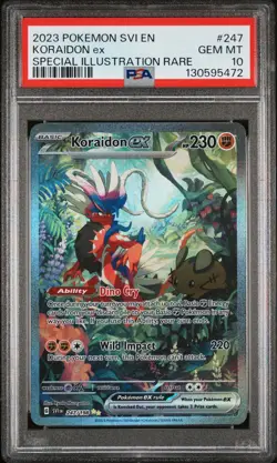 PSA 10 KORAIDON ex 247/198 Scarlet Special Illustration Rare Pokemon Card - Image 1