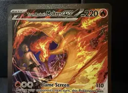 Pokemon Destined Rivals Team Rockets Moltres EX Holo Sir Card 229/182 - Image 2