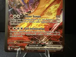 Pokemon Destined Rivals Team Rockets Moltres EX Holo Sir Card 229/182 - Image 3