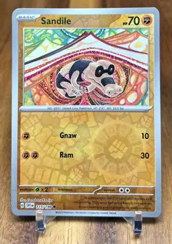 Sandile 115/198 SV1 Scarlet & Violet Base Reverse Holo Pokemon Card NM - Image 1