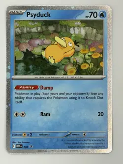 Psyduck Cosmos Holo MEP 007 Mega Evolution Black Star Promo Pokemon Card - Image 1