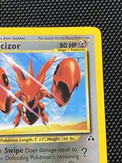 Scizor 29/75 Pokemon Neo Discovery Regular Rare Card - LP/NM - Image 3