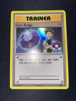 Gym Badge (Brock) - XY203 Pokemon Card XY Promos NM - Image 2