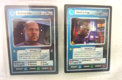 STAR TREK CCG REFLECTIONS PARTIAL SET 22 CARDS SUPER RARE VERY RARE FOILS 2000 - Image 2