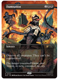 Damnation (2000) - Borderless - Marvel's Venom Secret Lair MTG - Image 1