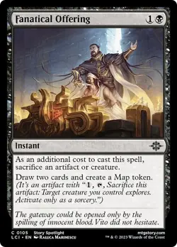 FANATICAL OFFERING x4 mtg NM Lost Caverns of Ixalan 4 Common - Image 1