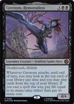 Gwenom, Remorseless Marvel's Spiderman Promo Foil - Image 1