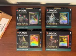 LotR MtG Commander Deck Bundle Set Lot of 4 NEW SEALED Lord of the Rings Magic - Image 1