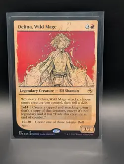 MTG - Delina, Wild Mage - FOIL SHOWCASE - Legendary Creature - AFR #317 - NM - Image 1