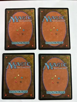 MTG Magic the Gathering Timber wolves x4 Revised Never Played Free Ship Green - Image 2