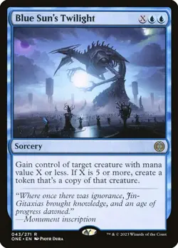 ONE BLUE SUN'S TWILIGHT 1x Rare Magic Phyrexia All Will Be One MTG NM - Image 1