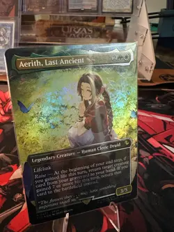 Aerith, Last Ancient (Borderless) (Chocobo Track Foil) Commander: Final Fantasy - Image 2