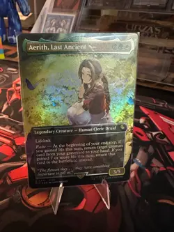 Aerith, Last Ancient (Borderless) (Chocobo Track Foil) Commander: Final Fantasy - Image 3
