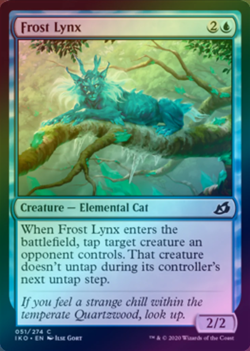 Frost Lynx - FOIL - NM MTG IKO - Ikoria: Lair of Behemoths 051/274 - Image 1