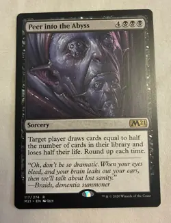 MTG Peer into the Abyss x1 - Core Set 2021 - Image 1