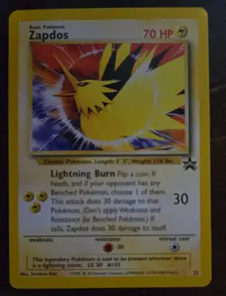 Pokemon TCG Zapdos Wizards Black Star Promos 23 Regular Promo - Image 1