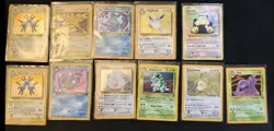 X11 Vintage Pokemon Holographic Black Star Rare Cards From Wizards Of The Coast - Image 1