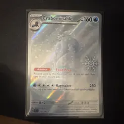 Pokemon Crabominable 149/142 Sv07: Stellar Crown Illustration Rare Holo 160 HP - Image 1