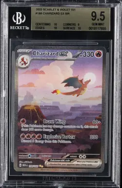 2023 POKEMON SCARLET & VIOLET 151 #199 CHARIZARD EX SIR BGS 9.5 - Image 1