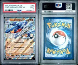 2025 POKEMON DRI EN-DESTINED RIVALS #104 CYNTHIA'S GARCHOMP EX PSA 9 - Image 3